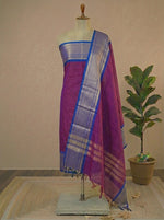 Wine Shaded Kanchi Cotton Dress Material 