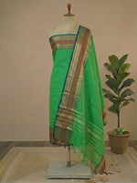 Spring Green plain Kanchi Cotton Dress Material 