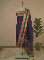 Deep Blue plain Kanchi Cotton Dress Material