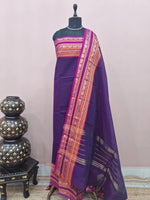 Purple Kanchi Cotton Dress Material