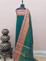 Green Kanchi Cotton Dress Material 