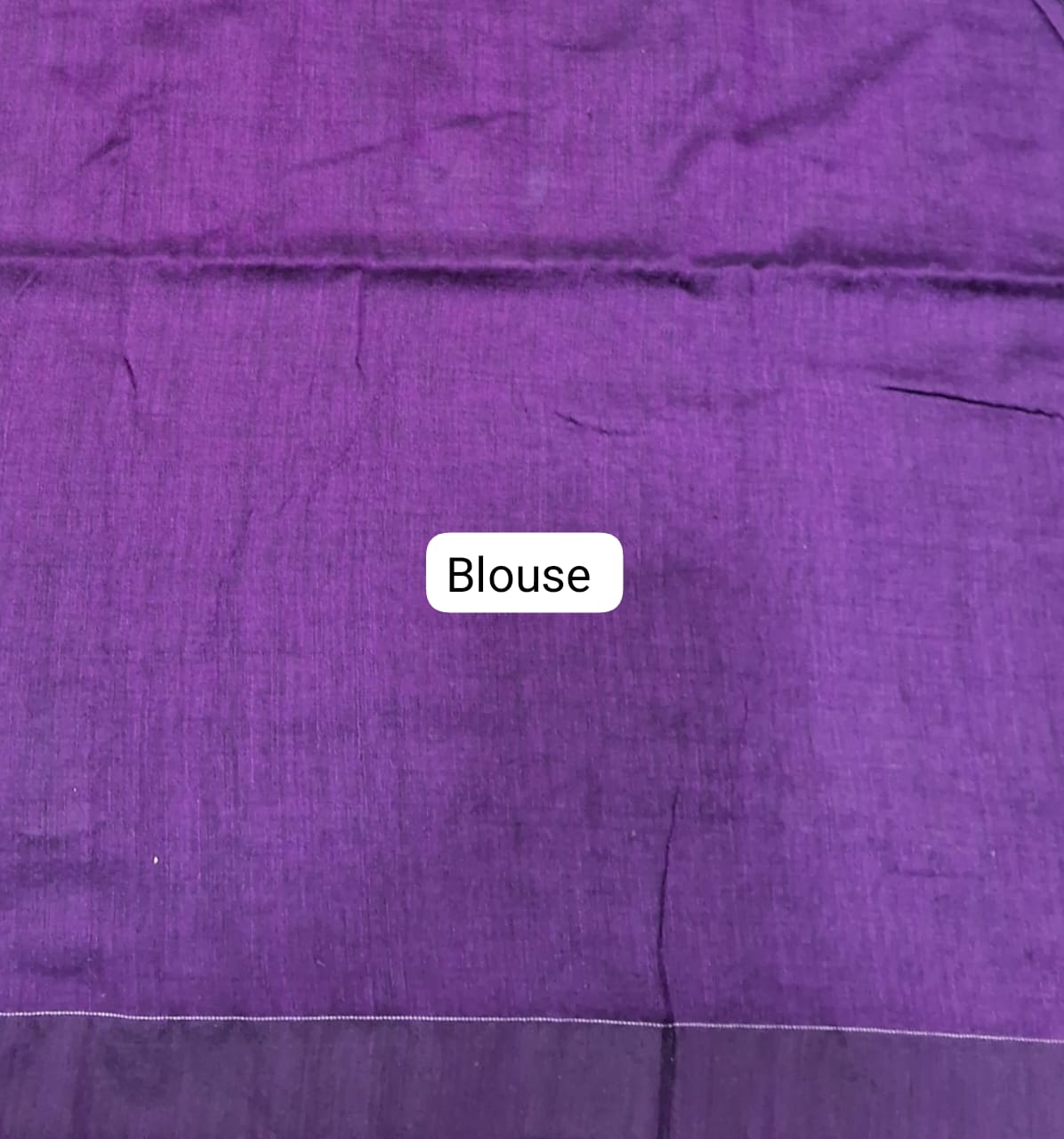 Purple Khadhi Cotton Saree