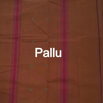 Brown Kanchi Cotton Saree pallu