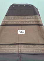 Chocolate Brown Kanchi Cotton Saree Pallu