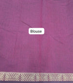 Maroon Kanchi Cotton Saree Blouse