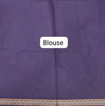 Purple Korvai Kanchi Cotton Saree blouse