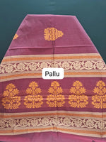 Festive Wear Maroon Korvai Kanchi Cotton Saree pallu
