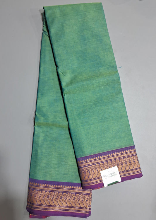 Marine Blue Kanchi cotton saree
