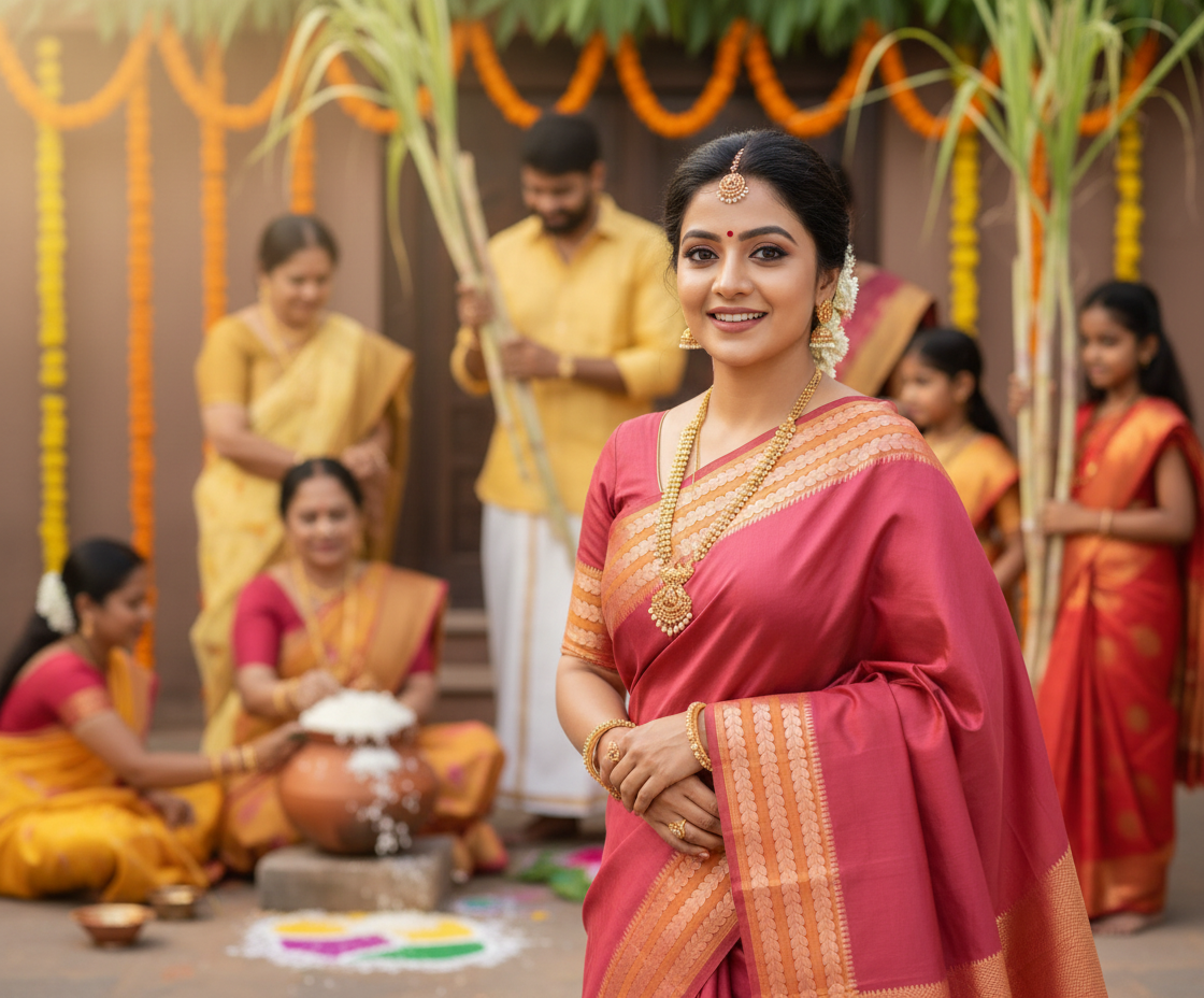 Regal Maroon Handloom Kanchi Cotton Saree