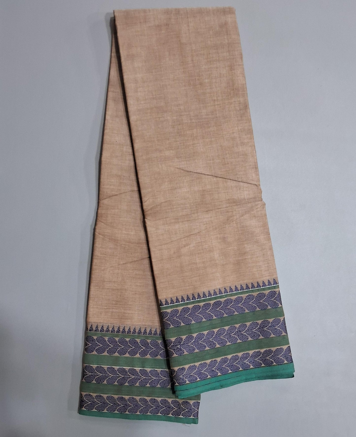 Sand Brown Kanchi Cotton Saree