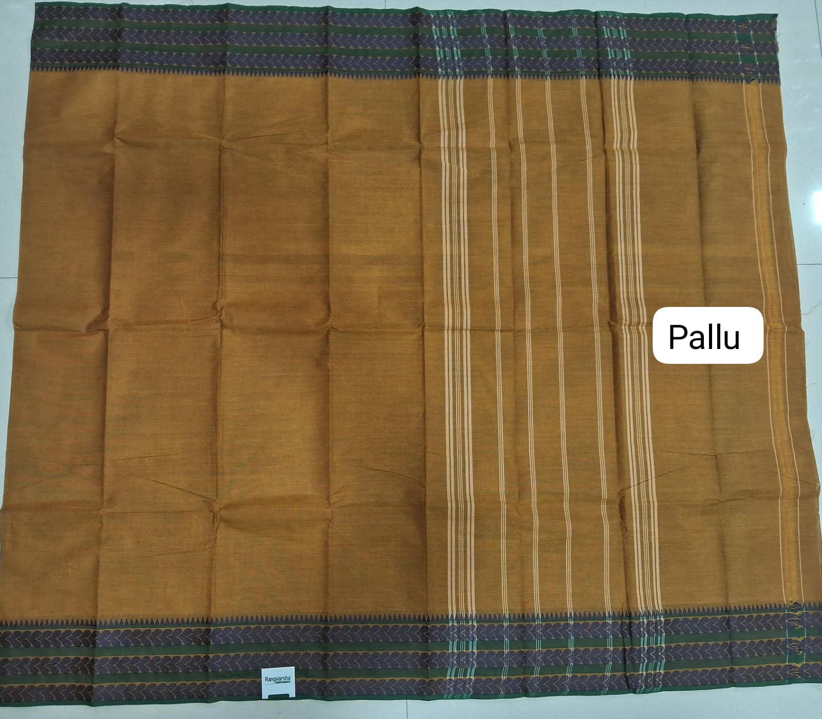 Brown Kanchi Cotton Saree pallu