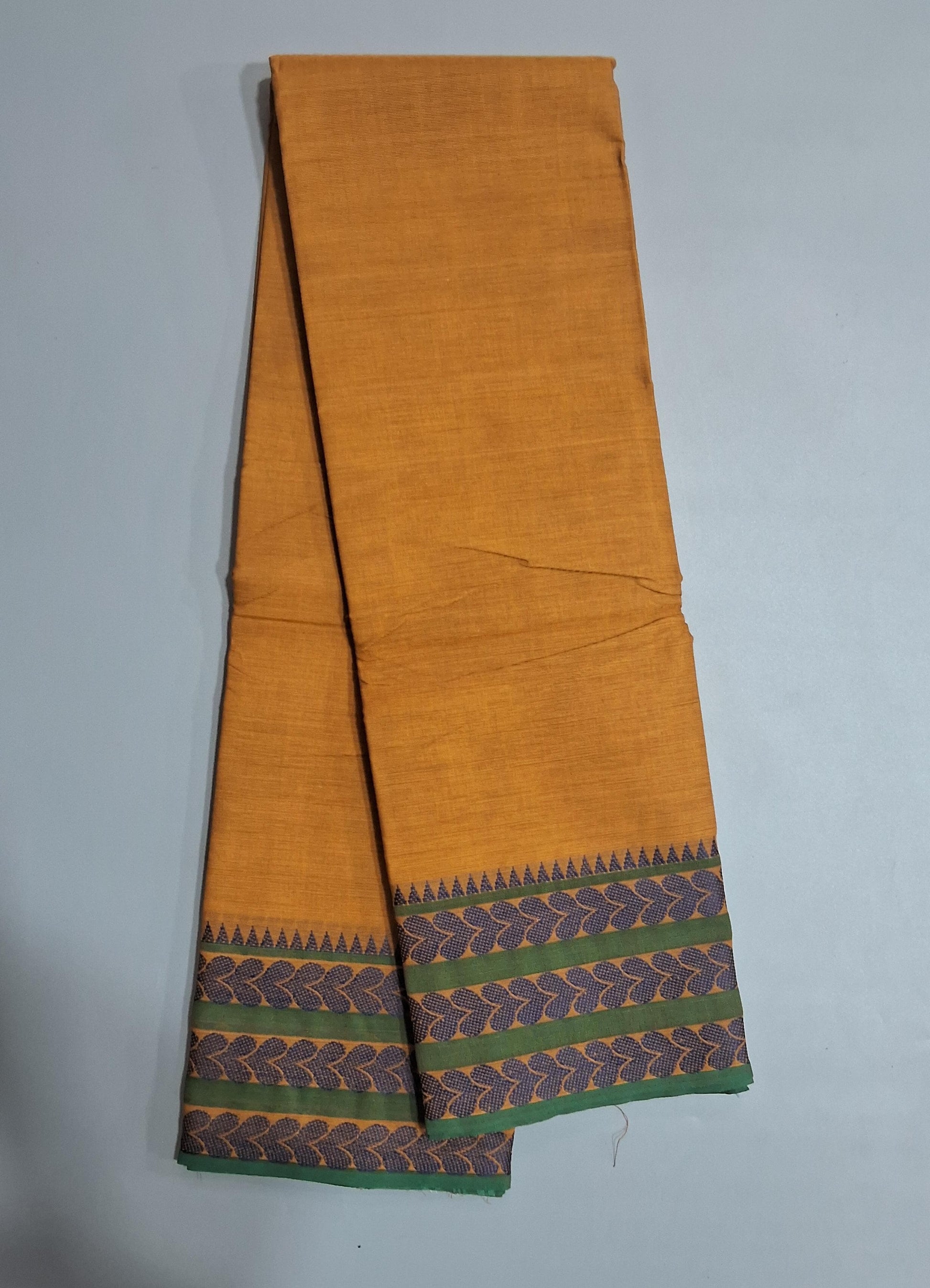 Brown Kanchi Cotton Saree