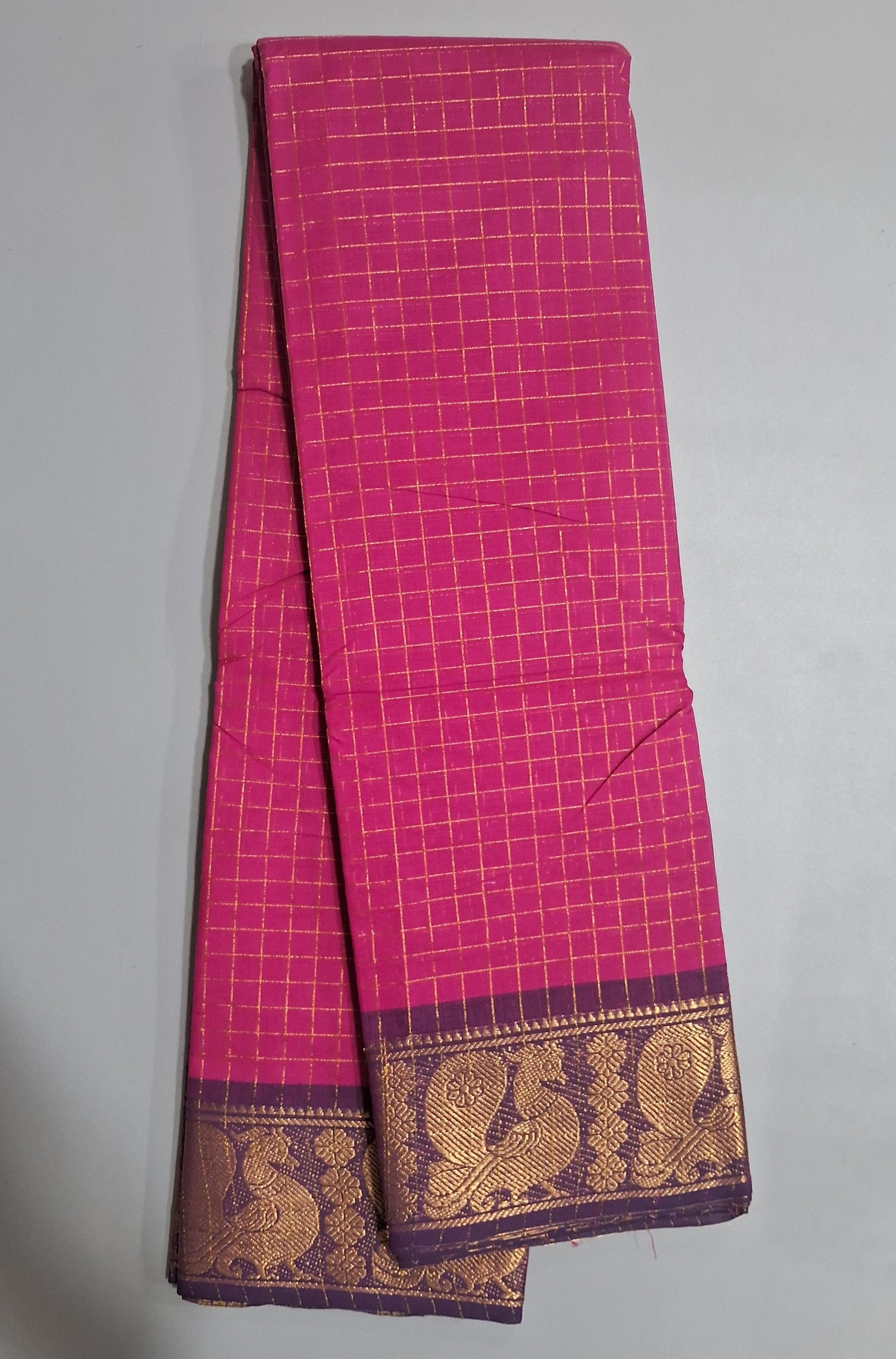 Pink Kanchi Cotton Saree