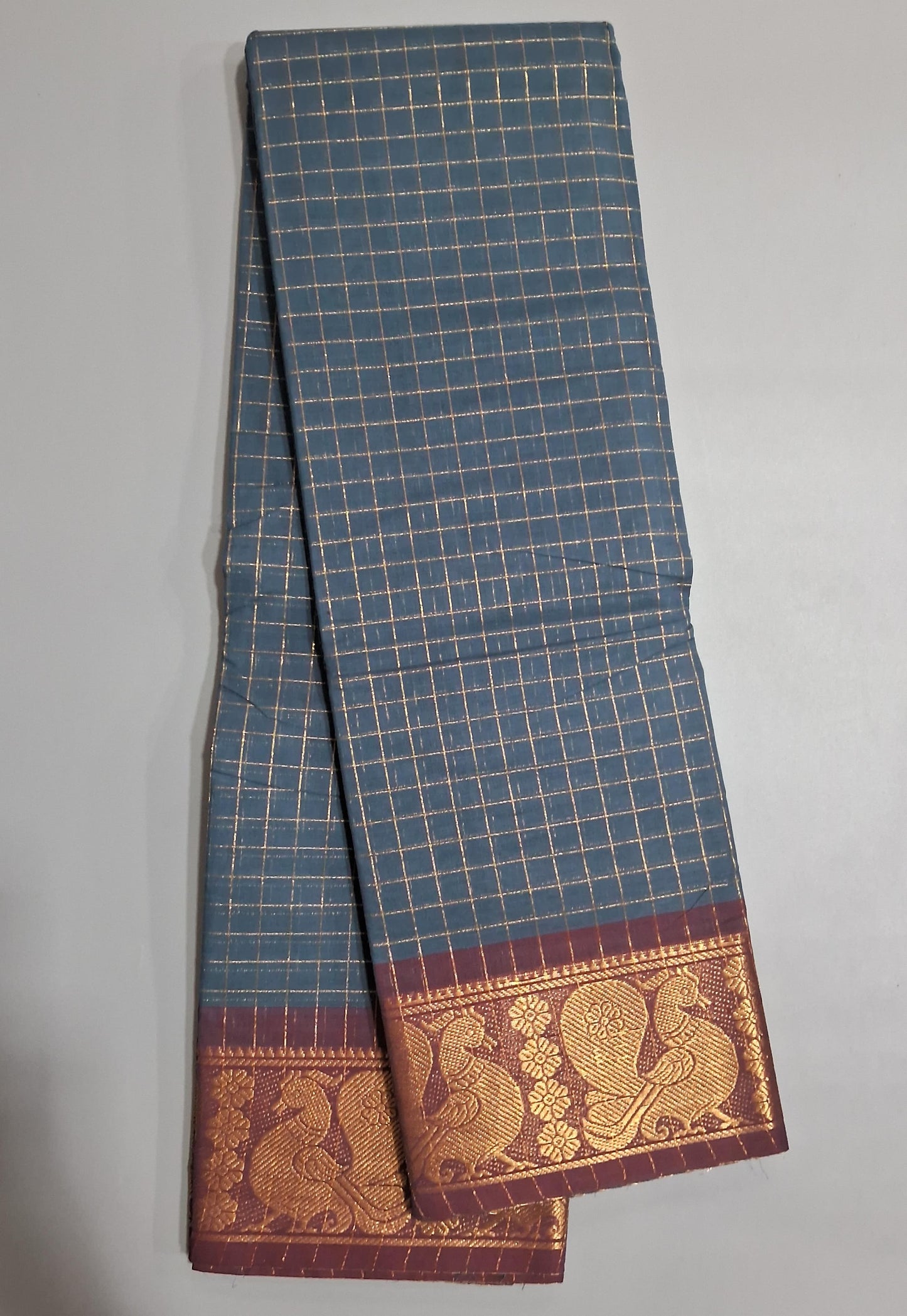 Grey Kanchi Cotton Saree