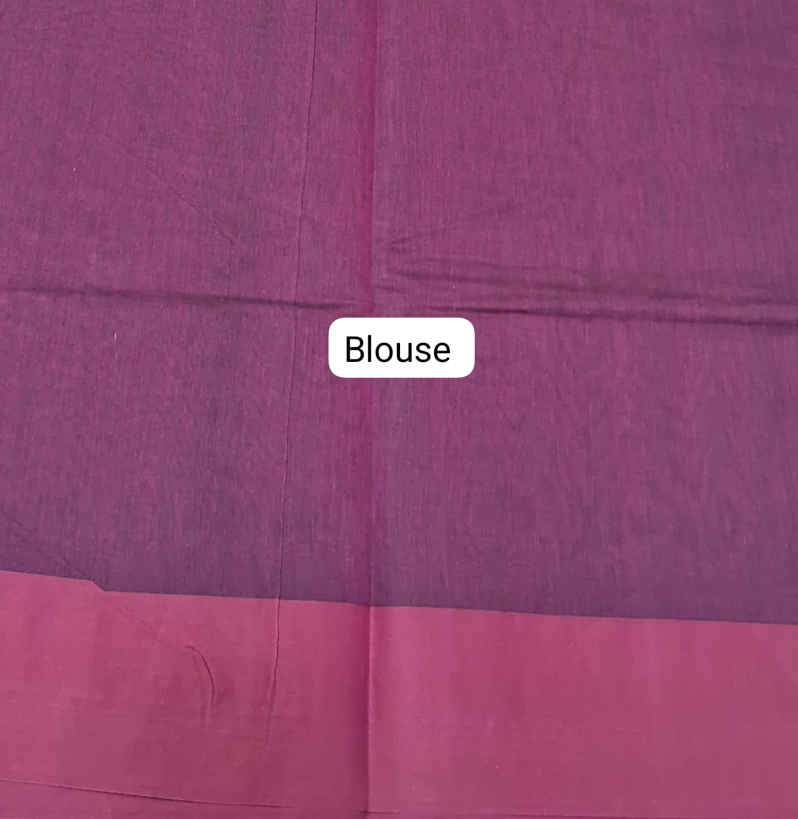 Maroon Korvai Kanchi Cotton Saree Blouse