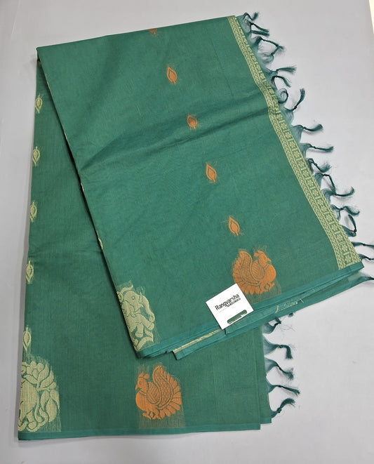 Green Kanchi Cotton Saree