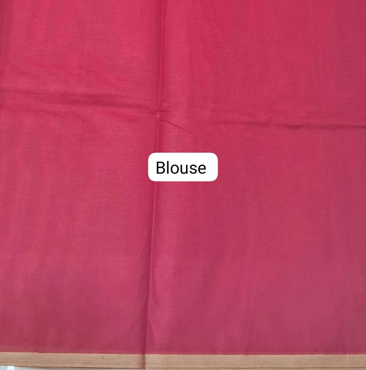 Reddish Korvai Kanchi Cotton Saree blouse