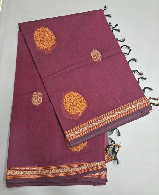 Deep Purple Kanchi Cotton Saree