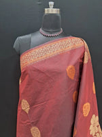 Dark Brown Kanchi Cotton Saree 1