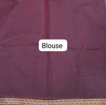 Dark Brown Lightweight Kanchi Cotton Saree blouse