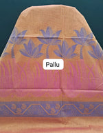 Light Brown Kanchi Cotton Saree pallu
