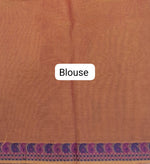 Light Brown Kanchi Cotton Saree blouse