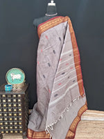 Earth Grey Kanchi Cotton Saree 