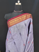Earth Grey Kanchi Cotton Saree 1