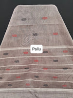 Earth Grey Kanchi Cotton Saree Pallu