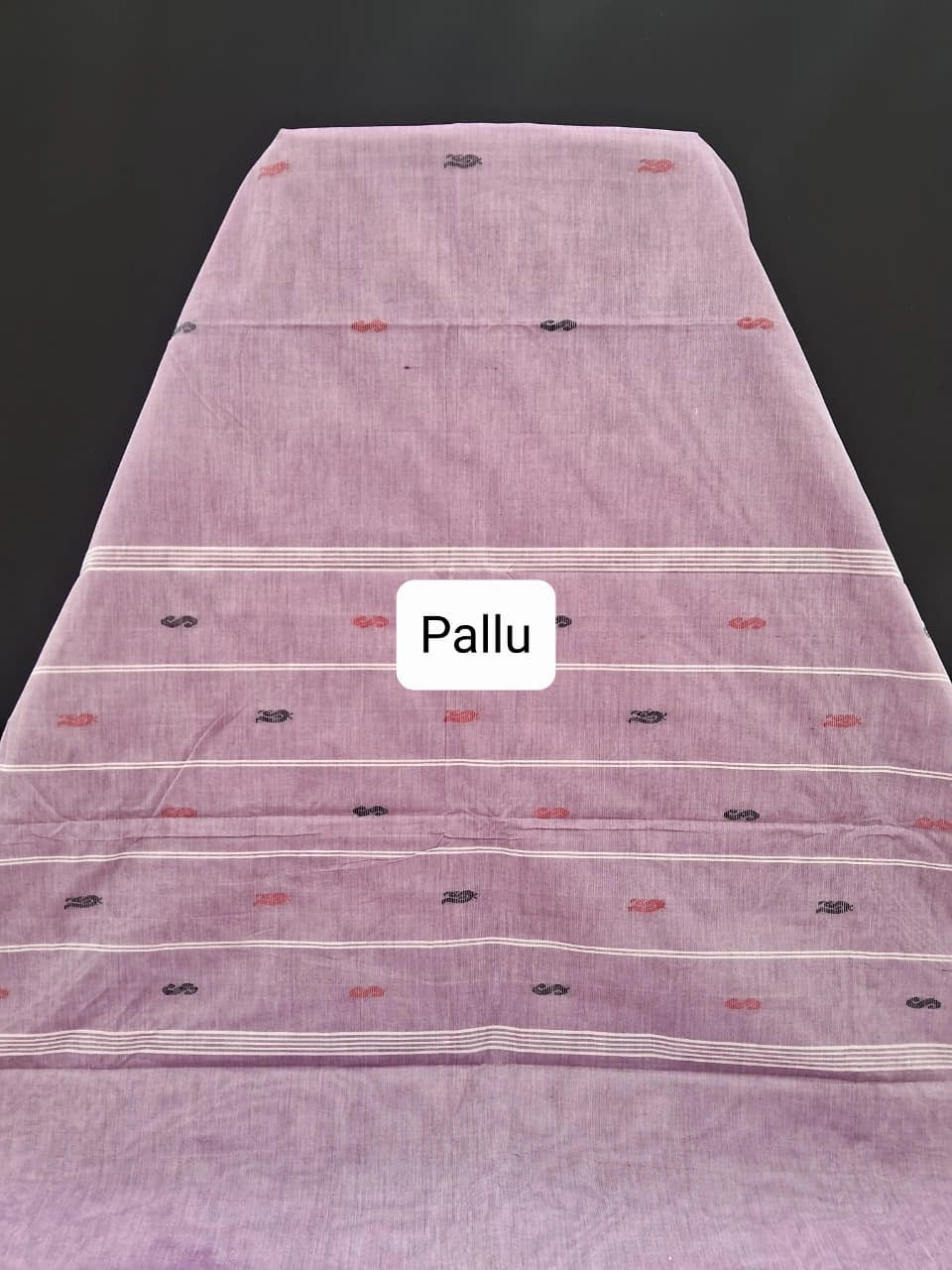 Lavender Kanchi Cotton Saree Pallu