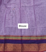 Lavender Kanchi Cotton Saree Blouse