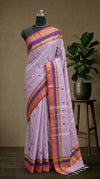 Lavender Kanchi Cotton Saree