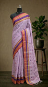 Lavender Kanchi Cotton Saree
