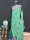 Sea Green Kanchi Cotton Saree