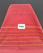 Maroon Kanchi Cotton Saree Pallu