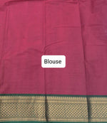 Red Kanchi Cotton Saree Blouse