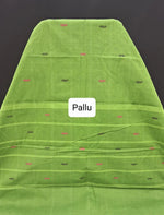 Green Kanchi Cotton Saree Pallu
