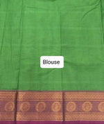 Green Kanchi Cotton Saree Blouse