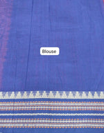 Maroon Kanchi Cotton Saree Blouse