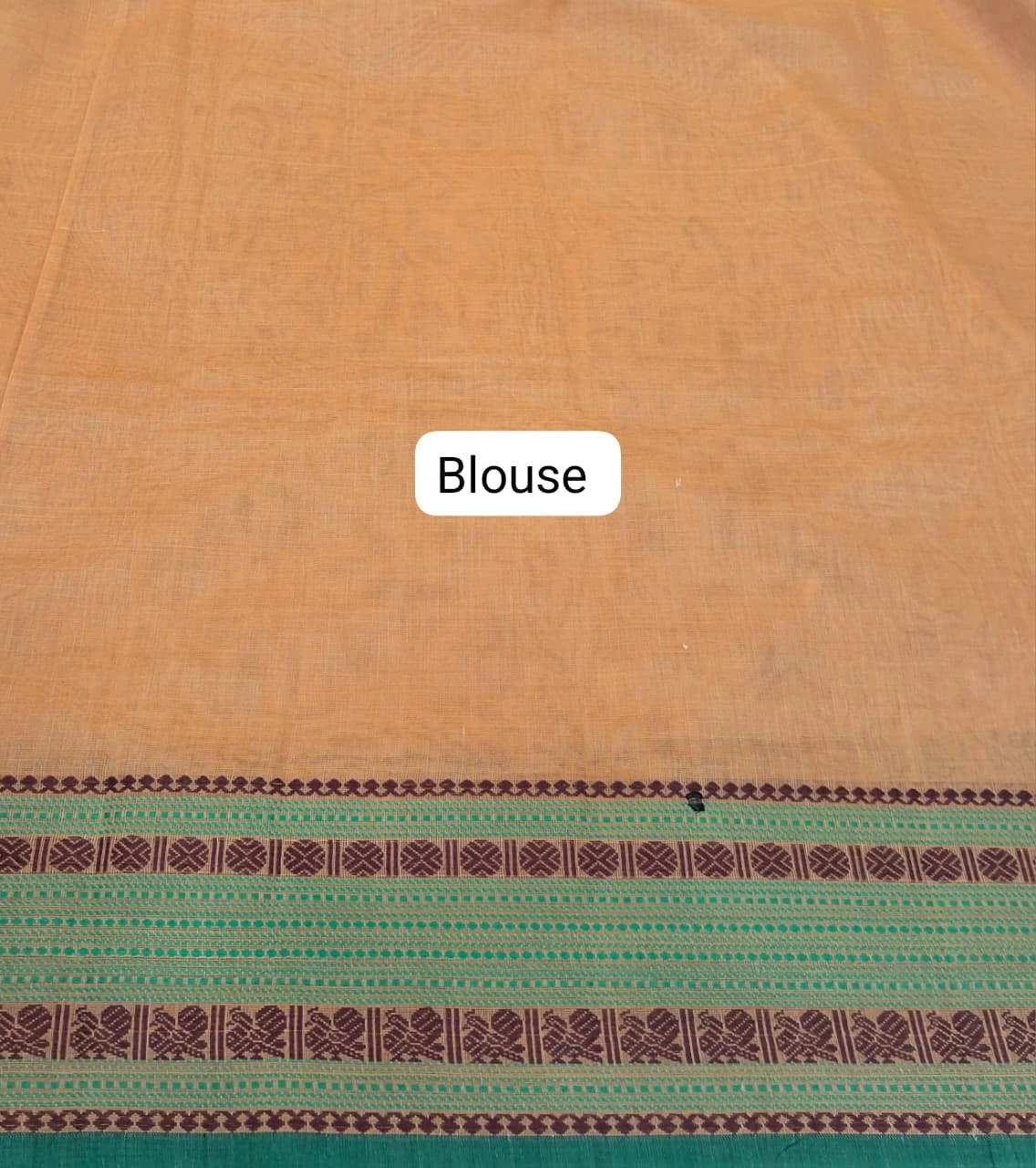 Light Mustard Yellow Kanchi Cotton Saree  Blouse
