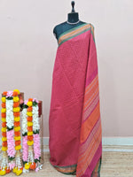 Pink Kanchi Cotton Saree