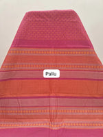 Pink Kanchi Cotton Saree pallu