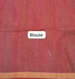 Elephant Grey Khadhi Linen Saree blouse