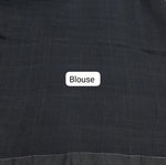 Timeless Black Khadi Linen Saree blouse