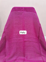 Pink Khadhi Linen Saree Pallu