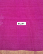 Pink Khadhi Linen Saree Blouse