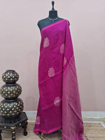 Rani Pink Khadhi Linen Saree