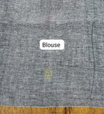 Grey Khadhi Linen Saree Blouse