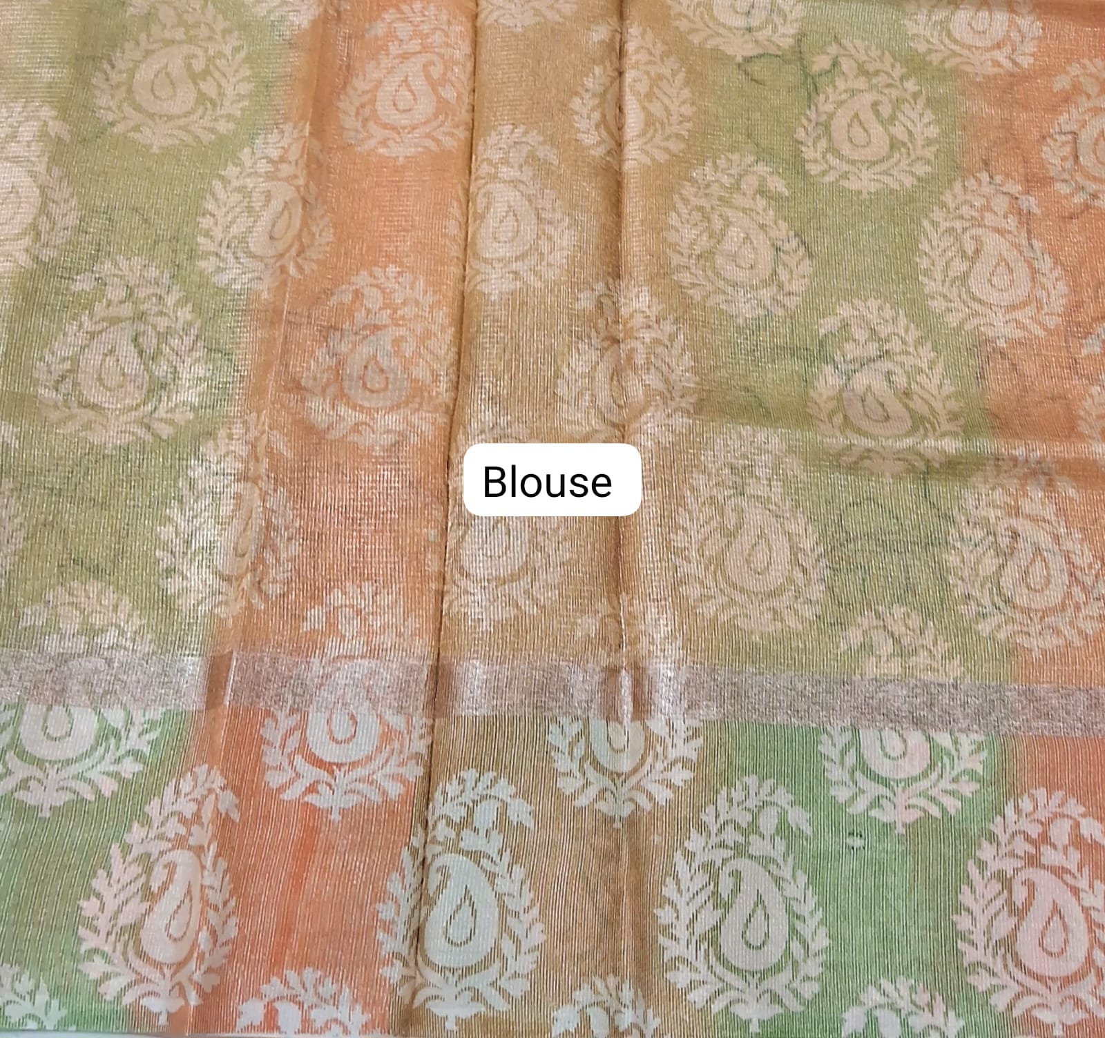 Golden Yellow Kota Saree bouse