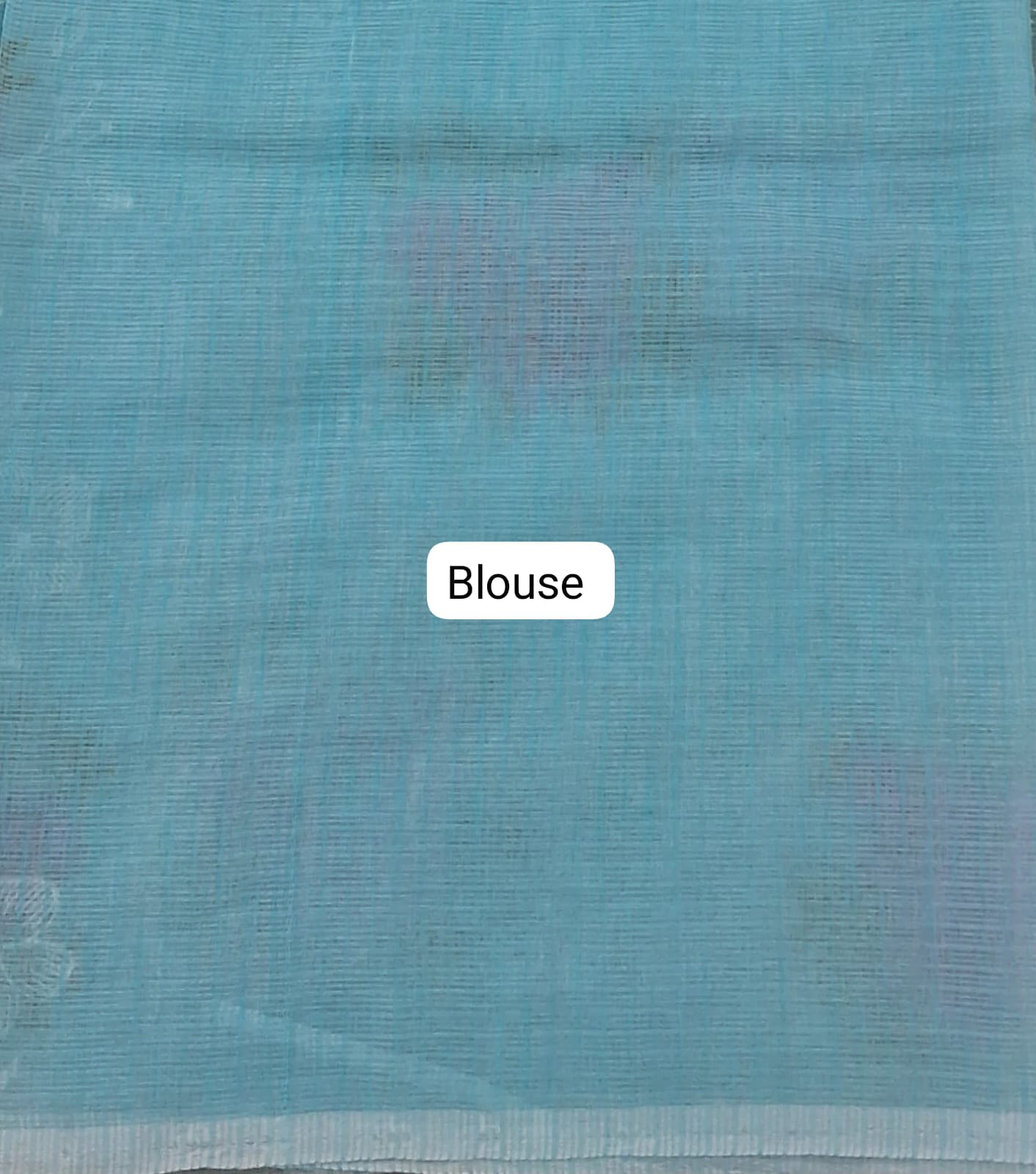 Sky Blue Kota Saree bouse